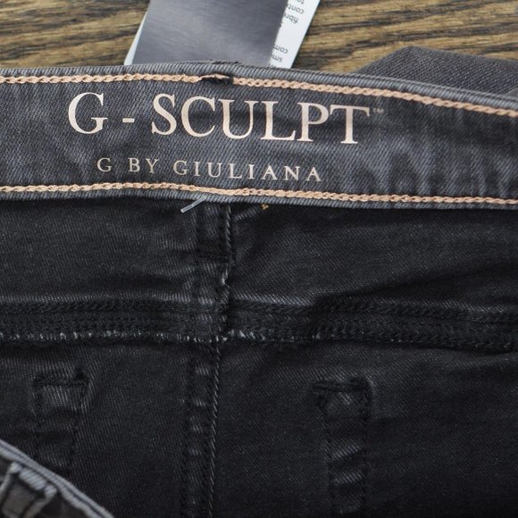 NWT G BY GIULIANA Womens Lycra Inside Slit Boot-Cut Jean 10 Valley Gray Wash - Picture 6 of 8